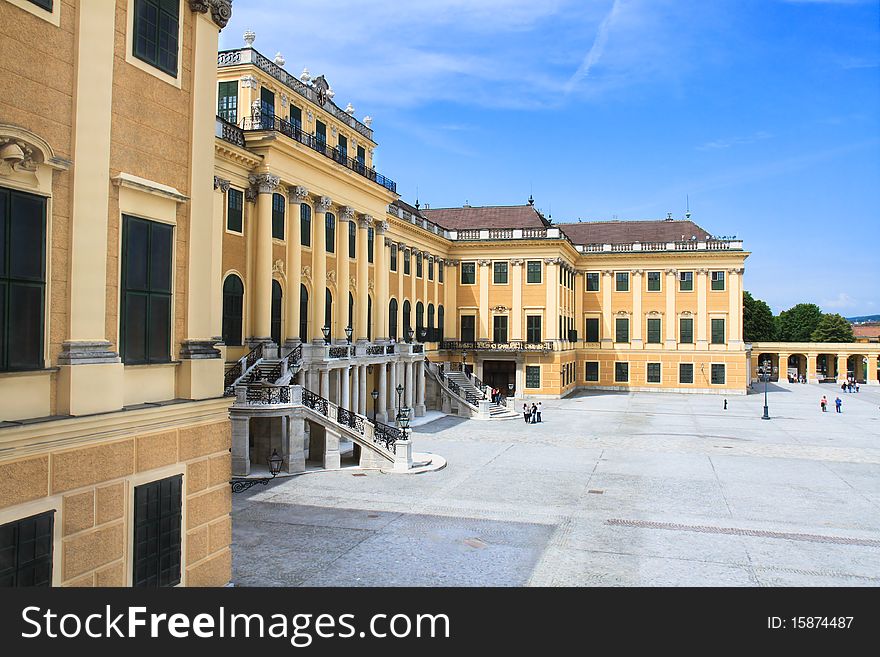 Castle Schoenbrunn in Vienna ,Austria. Castle Schoenbrunn in Vienna ,Austria