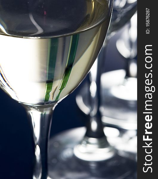 WineGlass on the creative Background