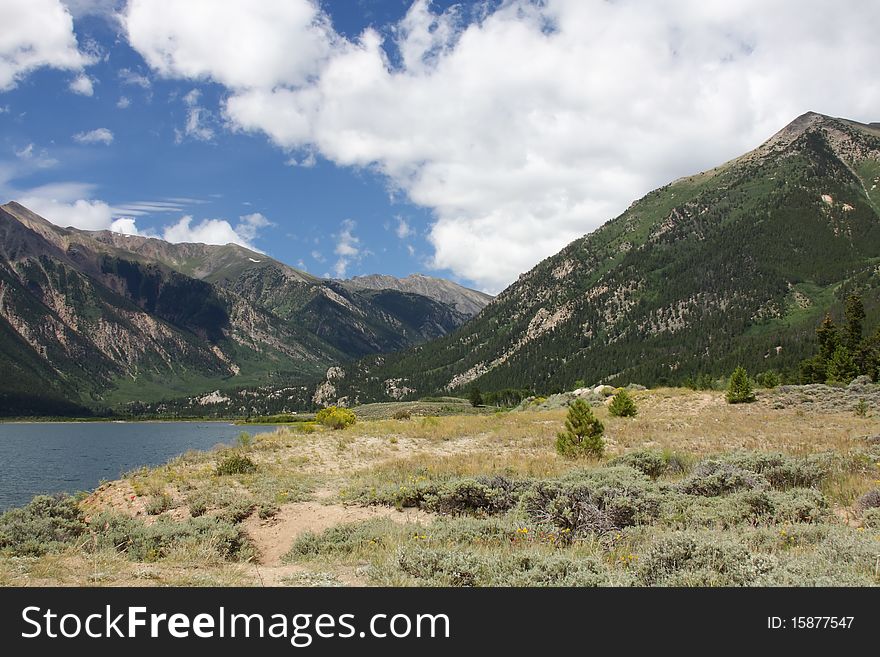 Colorado Rockies And Lake