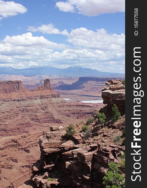 Extreme and rugged terrain in Utah. Dead Horse Point State Park. Extreme and rugged terrain in Utah. Dead Horse Point State Park.