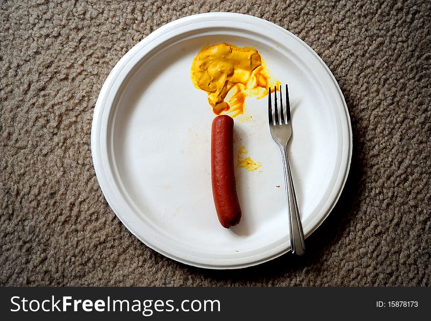 Hotdog And Mustard.