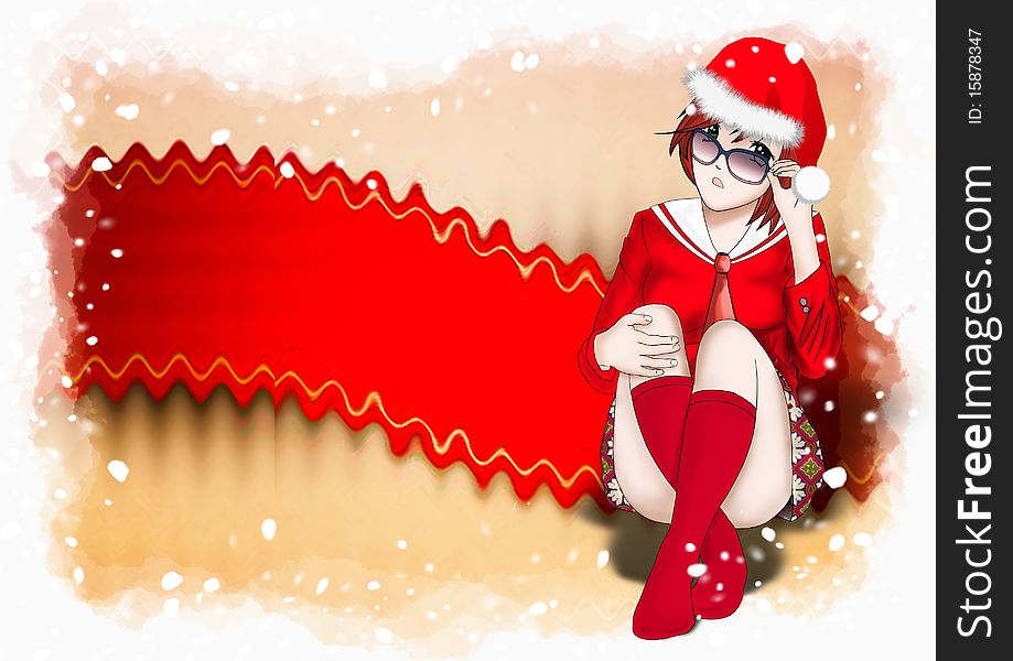 Christmas, Santa Claus Women Background