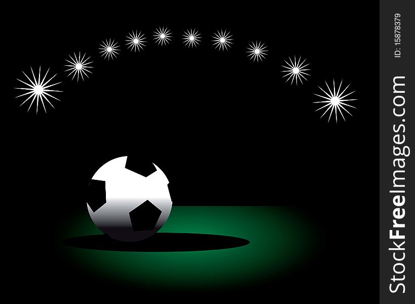 Isolated soccer football background