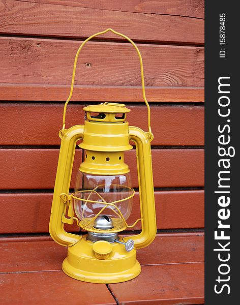 Kerosene lamps portable in the garden