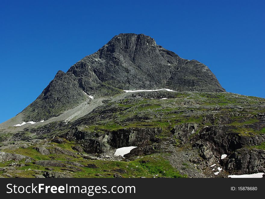 Beautiful mountainous landscape in Norway