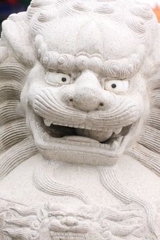 Lion Statue From Granite Rock Royalty Free Stock Photos Lion Statue From Granite Rock Royalty Free Stock Photos