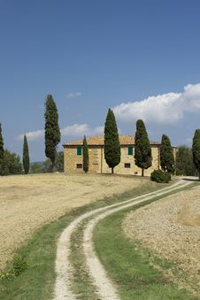 Tuscan Farm House Royalty Free Stock Photography