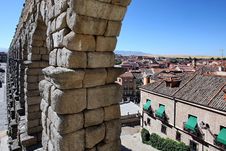 Roman Aqueduct At Segovia Royalty Free Stock Photography Roman Aqueduct At Segovia Royalty Free Stock Photography