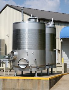 Wine Fermenting Or Storage Tanks Royalty Free Stock Image Wine Fermenting Or Storage Tanks Royalty Free Stock Image