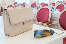Briefcase On The Table. Royalty Free Stock Photography Briefcase On The Table. Royalty Free Stock Photography