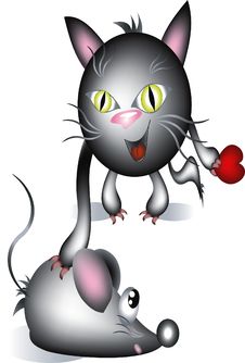 Cat And Mouse Stock Image