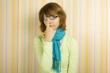 Woman With Glasses Stock Images