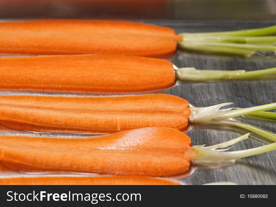 Closeup of colorful healthy carrots. Closeup of colorful healthy carrots