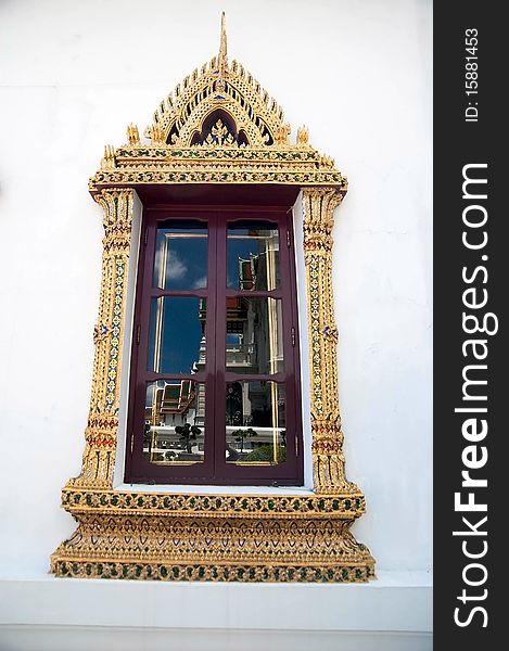 Thai-style windows.