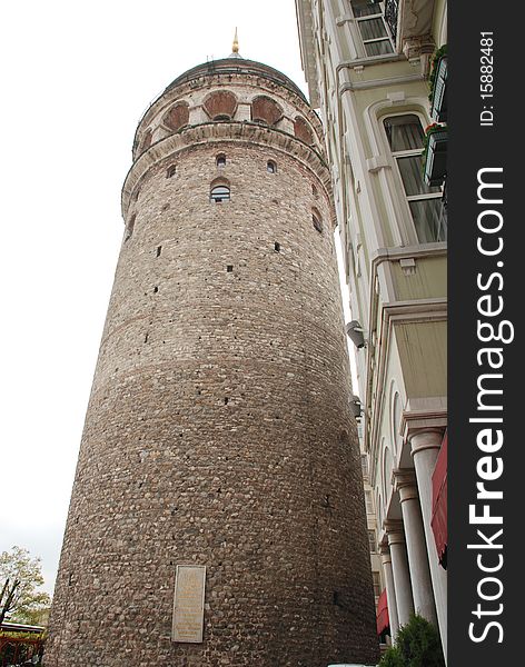 Galata tower to İstanbul Turkey