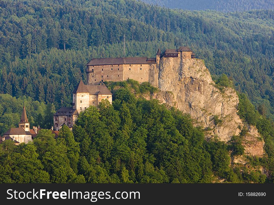 Oravsky Castle in Slovak Republic