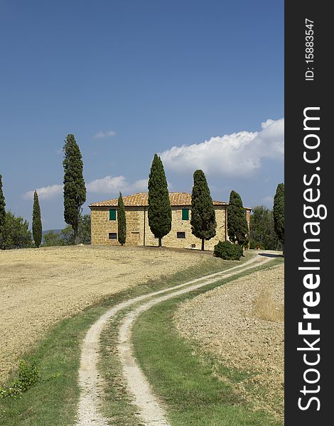 Typical Farm House in Tuscany, Italy. Typical Farm House in Tuscany, Italy