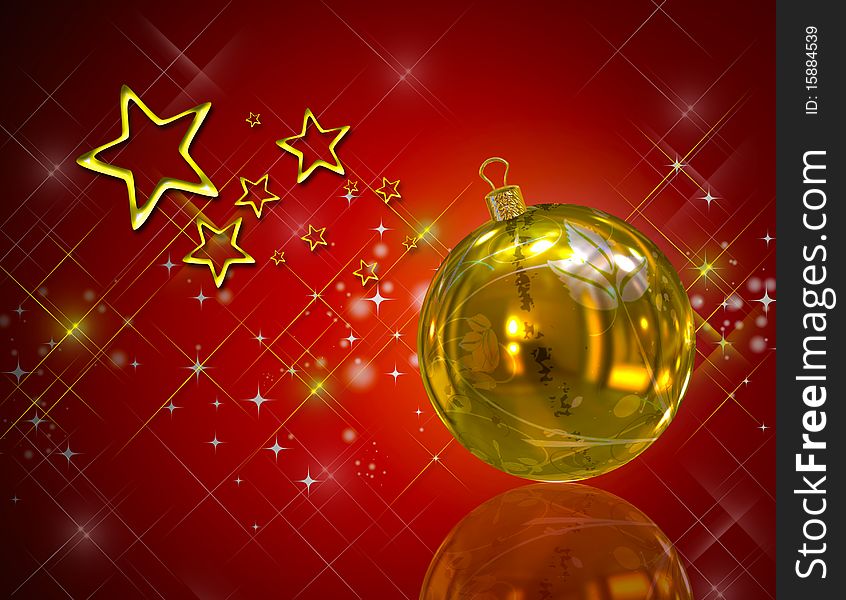 3D Christmas Balls background