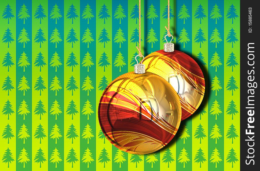 Christmas Balls background, illustration of Christmas Card. Christmas Balls background, illustration of Christmas Card