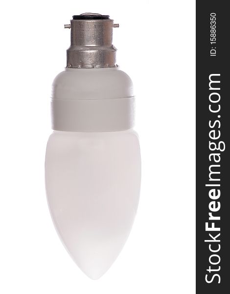 Energy saving lightbulb studio cutout