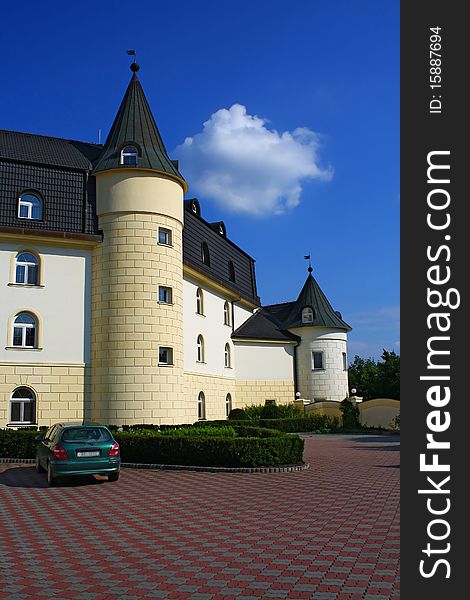 Beautiful chateau style hotel in the Czech Republic.