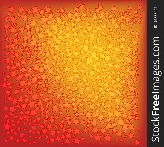 Abstract christmas red stars background