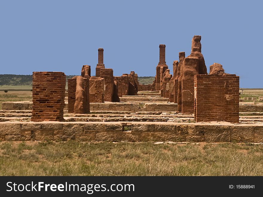 Fort Union Ruins from Fort Union National Monument in New Mexico