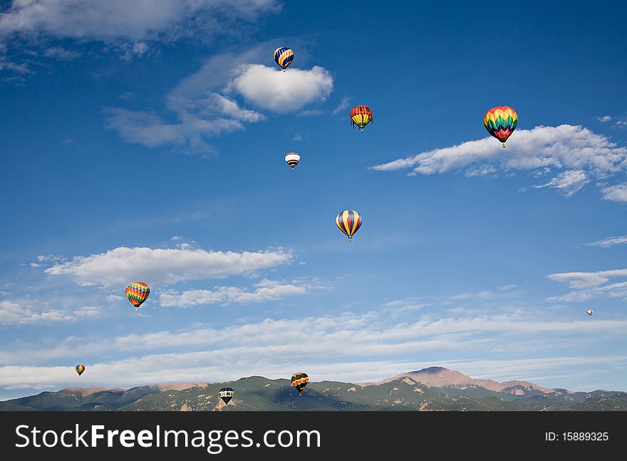 Balloons And Pikes Peak