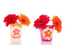 Red And Orange Gerbera Daisies Stock Photos Red And Orange Gerbera Daisies Stock Photos