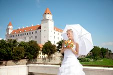 Bride With A Wedding Bouquet Royalty Free Stock Photography Bride With A Wedding Bouquet Royalty Free Stock Photography