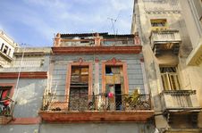 Shabby Havana Facade Royalty Free Stock Image