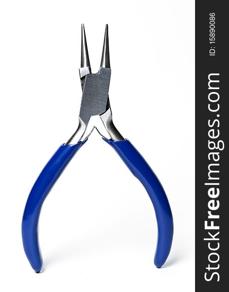 Pliers on a white background isolated.