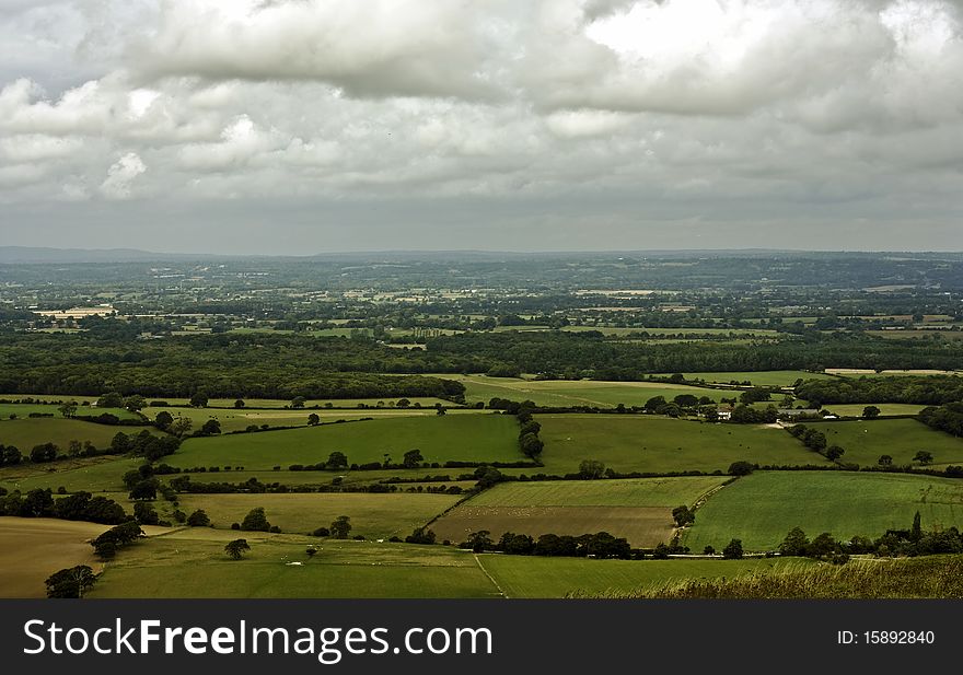 fields on the Sussex Downs. England. fields on the Sussex Downs. England