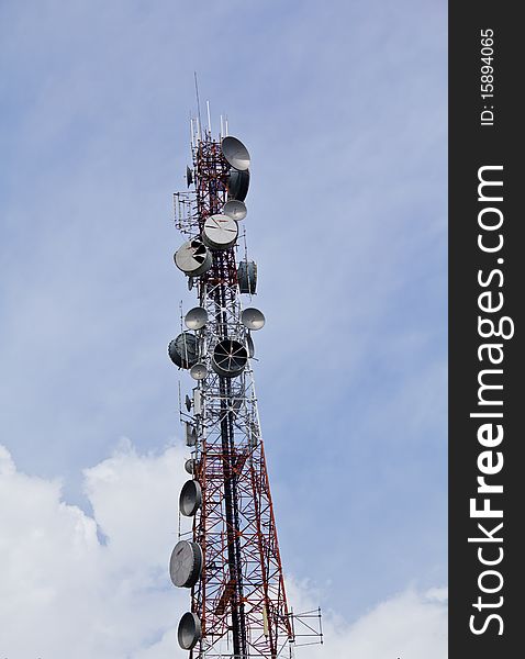 Communication Tower for Telecommunication data by Telephone