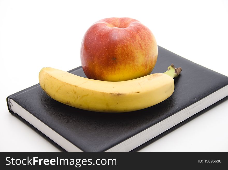 Banana with apple on Adress book