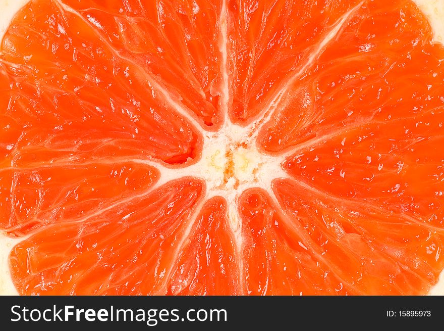 Half of Sicilian orange background