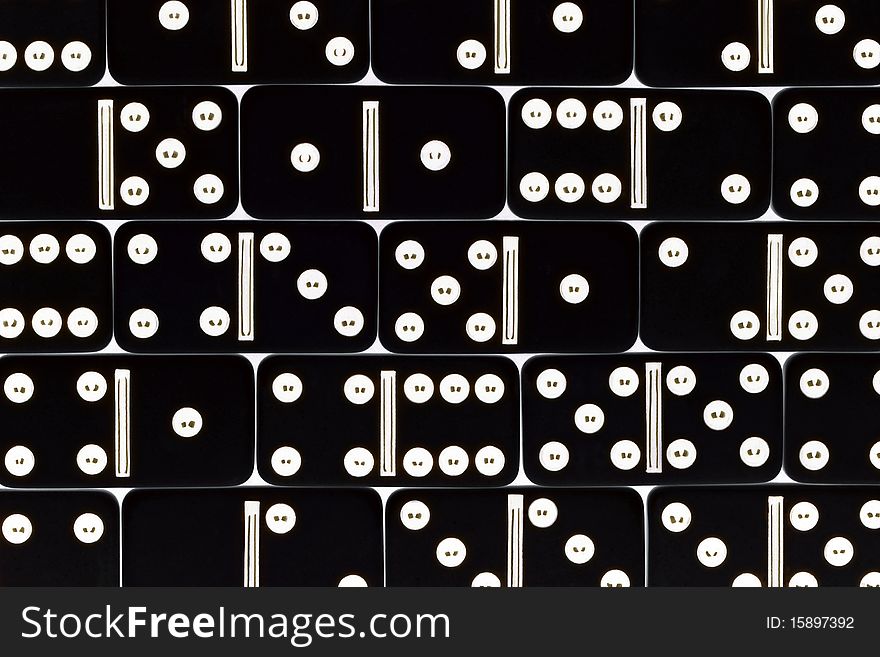 Abstract picture from black and white circles and strips