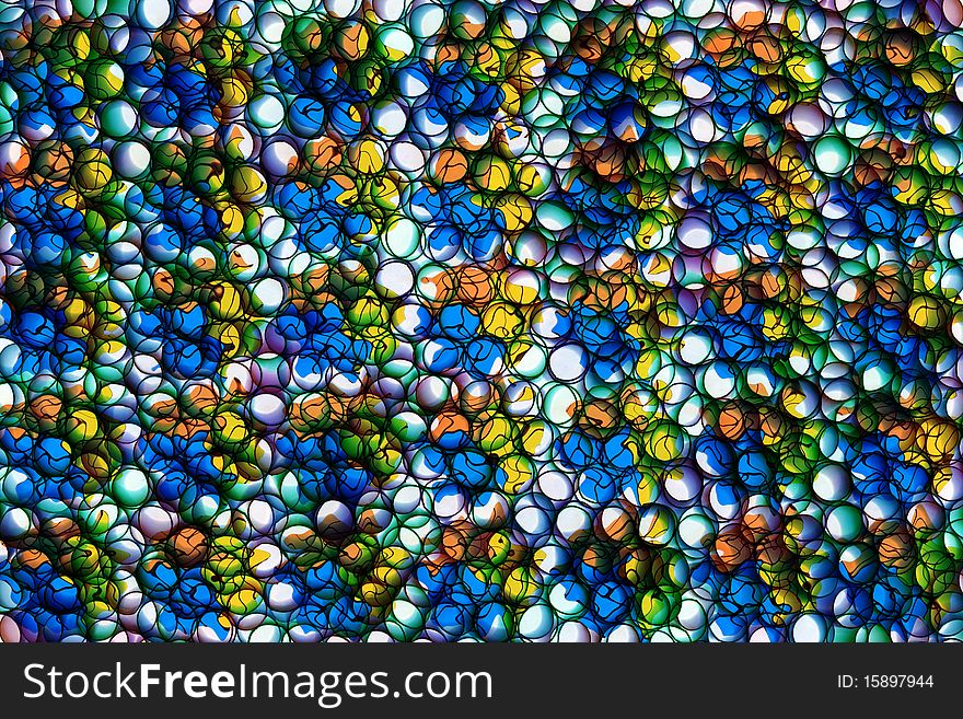 Abstract background consisting of color ringlets and stains