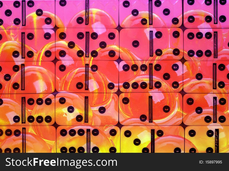 Abstract pink background with bubbles, strips and black points