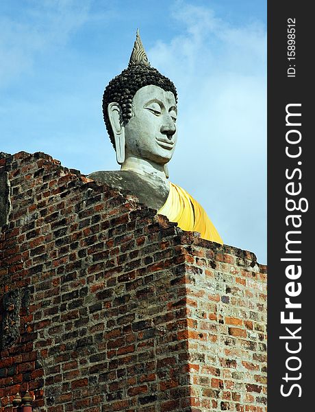 Buddha in ancient Ayutthaya - Thailand. Buddha in ancient Ayutthaya - Thailand