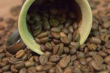 Cup Filled With Coffee Beans Stock Images Cup Filled With Coffee Beans Stock Images