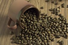Cup Filled With Coffee Beans Royalty Free Stock Photo Cup Filled With Coffee Beans Royalty Free Stock Photo