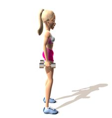 Fitness Girl : Shoulders Royalty Free Stock Photo Fitness Girl : Shoulders Royalty Free Stock Photo