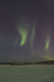 Sporadic Aurora In The Sky Stock Photo Sporadic Aurora In The Sky Stock Photo