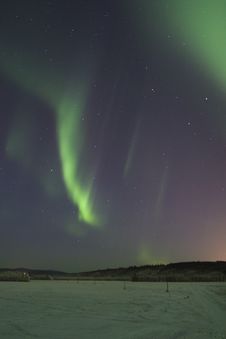 Streaks Of Northern Lights Royalty Free Stock Photo
