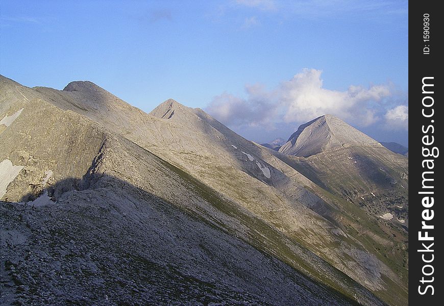 Pirin Mt. in morning light- Bulgaria. Pirin Mt. in morning light- Bulgaria