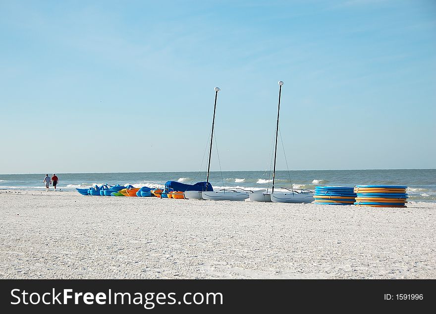 Empty beach in Florida