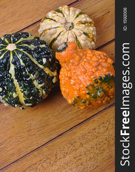 Various gourds, traditional American decoration