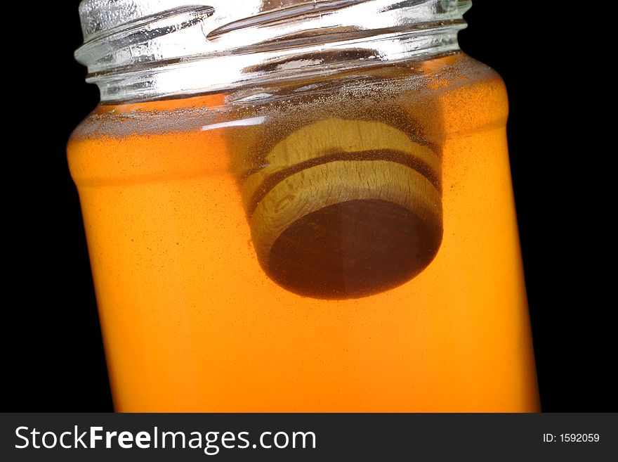 Jar of honey, traditional remedy