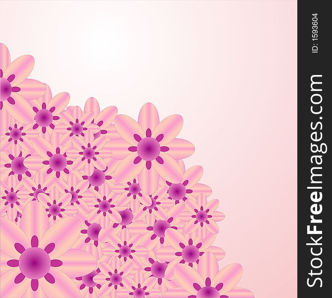 Vectorial flower pattern - Ornamental pattern